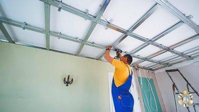 Как установить подвесной потолок