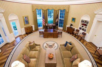 Главный офис Америки и его интерьеры: Овальный кабинет Белого дома